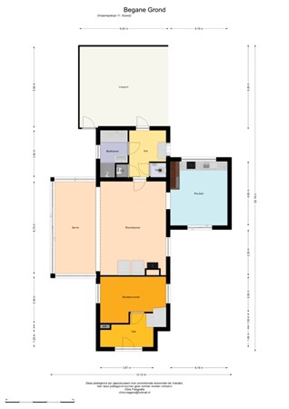 Floorplan - Ompertsestraat 17, 7045 AJ Azewijn